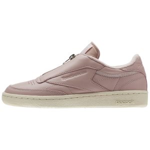 Adidasy Damskie Reebok Club C 85 Zip Różowe/Białe/Srebrne PL 23SBCJQ